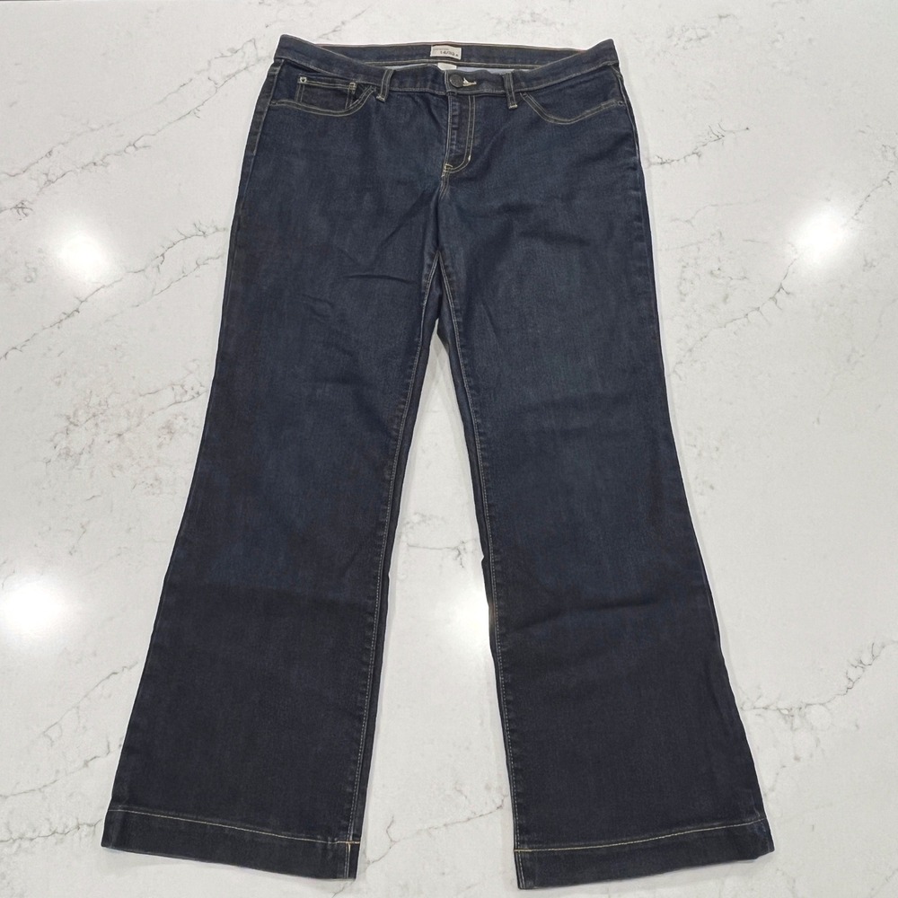 Gap Factory Long Lean Jeans Womens 14 Dark Wash Straight Leg Classic Casual